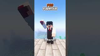 MINECRAFT NOOB vs PRO vs HACKER: PARKOUR! PART 5 ️ #shorts