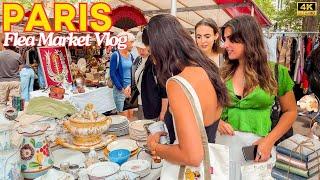 Paris, France   Flea Market Vlog July 2024, Paris Walk 4K