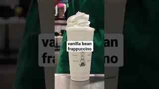 Starbucks Vanilla Bean Frappuccino #shorts30 #shorts #asmr