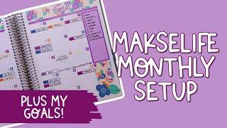 Plan With Me | MakseLife Goal Planner | April Monthly Setup + Goals!