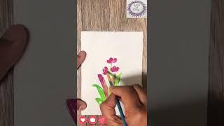 Simple cute florals| #shorts #short #youtubeshorts @sushmaartgallery