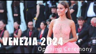 VENEZIA FILM FESTIVAL 2024 Opening Ceremony | CELEBRITY STYLE - 4k