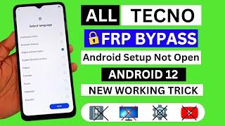 Tecno Android 12 Frp Bypass Without Pc | Share Article Not Work | All Tecno Google Account Bypass