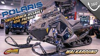 Walkaround | 2025 Polaris® 850 Switchback Assault 146 Shadow Gray / Gloss Black