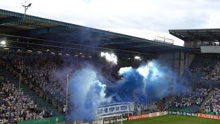 [6-3 n.E.] Arminia Bielefeld - VfL Bochum, 12.08.2023, DFB Pokal - Pyrointro + Support der Bochumer