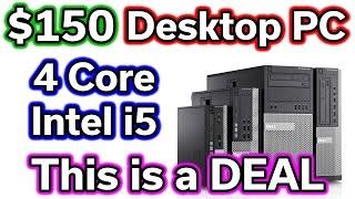 $150 Desktop PC - Intel i5-3450 - Amazing Windows Performance