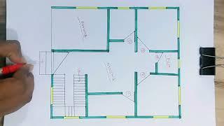 26x30 house plan with parking ll 780 sqft makan ka naksha ll 2 bhk house design