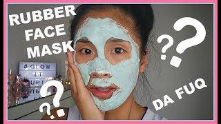 TESTING WEIRD RUBBER FACE MASK  || ling.kt