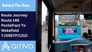 Behind The Door: Route 148 | YJ09EYP/1310 - Arriva Yorkshire: Optare Tempo X1200