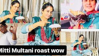 mitti multani roasted chulhe per wow #youtube #pritam #viralvideo #