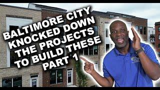 Moving to Baltimore City? This used to be Public Housing, now they are building LUXURY TOWNHOMES.