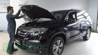 Работа амортизаторов (упоров) капота для Honda Pilot (арт. KU-HO-PL03-00) от upory.ru