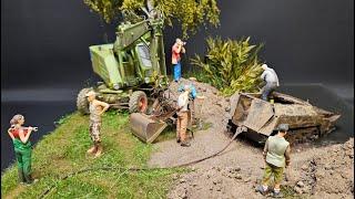 Sd.Kfz. 250 Bergung Diorama / Sd.Kfz. 250 Salvage Diorama