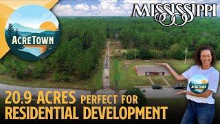 Mississippi Land for Sale in Gulfport | Residential Land w/Utilities | Great Schools | 20.9 acres