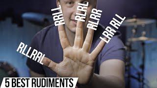 The 5 BEST RUDIMENTS for Developing Hand Technique | Free Drum Lesson