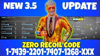 NEW UPDATE 3.5BEST SENSITIVITY CODE + CONTROL SETTINGS BGMI/PUBG MOBILE