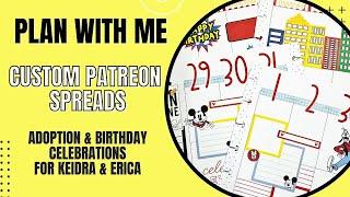 Plan With Me | Adoption and Birthday Spreads for Keidra & Erica