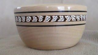 Turning a Sycamore Enclosed Bowl with Milliput Inlay