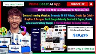 Prime Beast AI Review: Best 6-in-1 AI Tool for Creating Websites, Graphics & Videos!