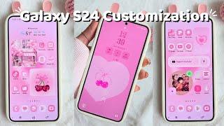 ️ Samsung Galaxy S24 ️ | Aesthetic Customization 🩷 (ASMR)