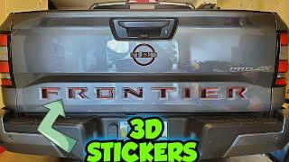 2023 Nissan Frontier Pro-4X Tailgate Decal Install *ETSY Letters*