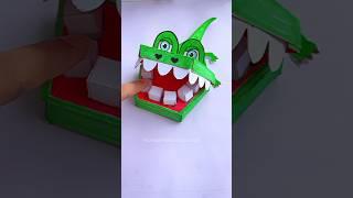  let's do it (crocodile game) #shorts #tonniartandcraft #youtubeshorts #love #art #craft