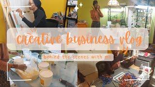 Creative Small Business Vlog 001 -  Sewing, Soapmaking, and a Touch of Art 