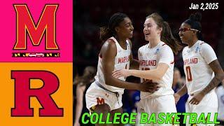 #8 Maryland Terrapins vs Rutgers Scarlet Knights Women's Basketball Game Highlights  | Jan 2,2025