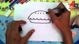 How To Draw Pie step by step easy