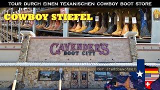 Tour durch einen texanischen Cowboy Boot Store