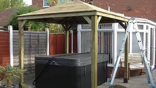 2.5m Gazebo Build with Waterproof Roof in Leicester