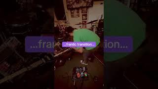 Psychedelic rock live guitar/drum loop #shorts