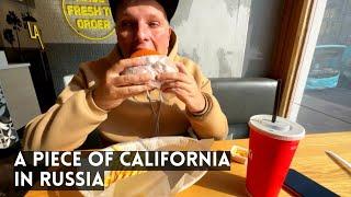 A Peace of CALIFORNIA in Russia. Carl’s Junior Chargrilled Burgers