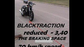 BLACKTRACTION REDUCE BRAKING SPACE BIKE