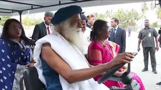 President Droupadi Murmu & Sadhguru Visuals @ Isha Yoga Center | #MahaShivRatri2023