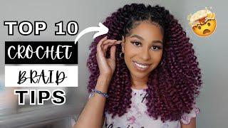 TOP 10 CROCHET BRAID TIPS | BRAIDING PATTERN + BEST PRODUCTS TO USE + HOW TO DETANGLE + MORE