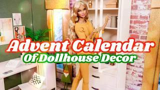 Opening Advent Calendar with Wooden Dollhouse Furniture & Accessories