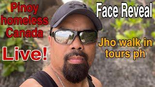 Face Reveal Pinoy na Homeless blogger sa Canada Jho walk in tours Ph