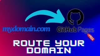 How to route a custom domain to your GitHub Pages site, in 2 min!