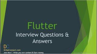 Top 50 Flutter Interview Questions & Answers for 2021