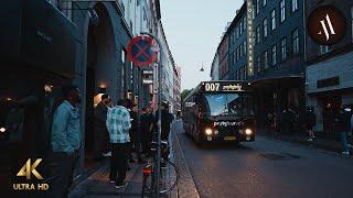 Copenhagen, Denmark • Lovely Evening Walking Tour • 4K