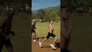 Luis Orta pacing Paul Chelimo through a fast 400m 