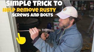 Remove RUSTED Screws from Wood.