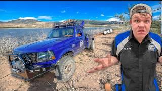 The WORST Mud F-350 Buried To The Frame At The Lake!
