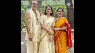 Keerthi Suresh with family