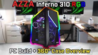 Azza Inferno 310 RGB Tower Case | Review | 360° Overview (No Commentary)