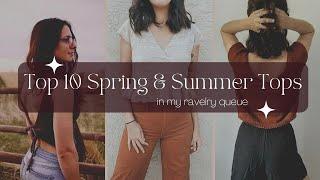 Top 10 Spring & Summer Tops in my Ravelry Queue - Knitting Podcast - BIRCH AND LILY