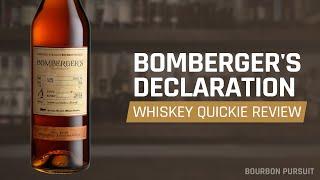 Bomberger's Declaration Bourbon (2024) Review | Whiskey Quickie