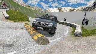 Cars vs Massive Speed Bumps #33 beamng drive