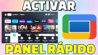 Cómo activar panel de control rápido en Google TV TCL Agregar funciones importantes Smart TV Google